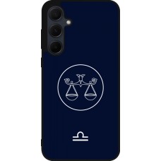 Samsung Galaxy A55 5G Case Hülle - Silikon schwarz Astrologie Waage