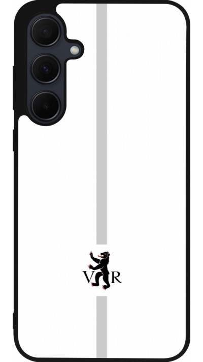 Samsung Galaxy A55 5G Case Hülle - Silikon schwarz Kanton AR weiss
