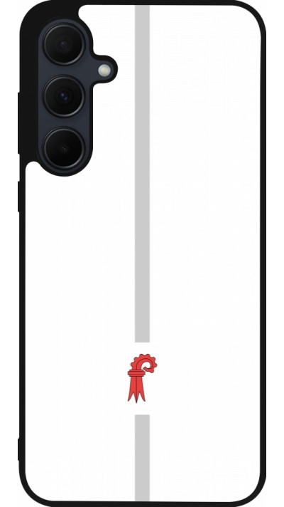 Samsung Galaxy A55 5G Case Hülle - Silikon schwarz Kanton BL weiss