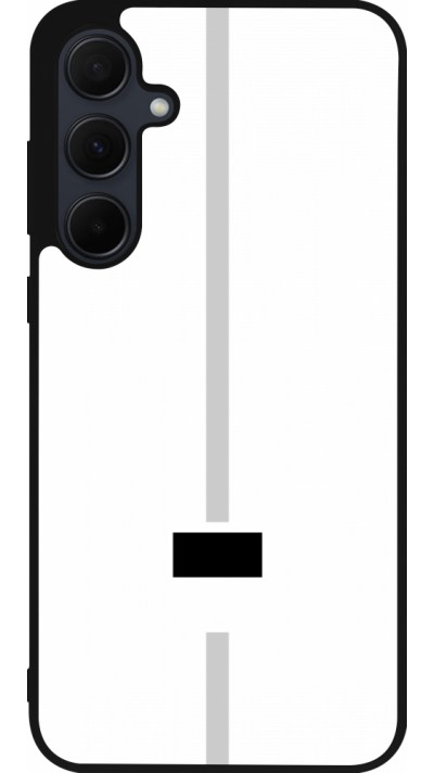 Samsung Galaxy A55 5G Case Hülle - Silikon schwarz Kanton FR weiss