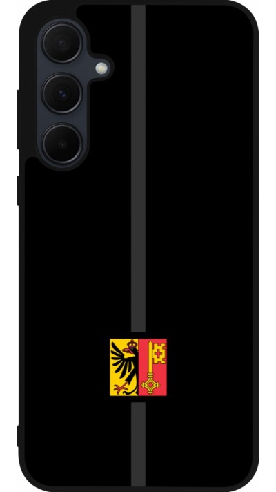 Samsung Galaxy A55 5G Case Hülle - Silikon schwarz Kanton GE schwarz