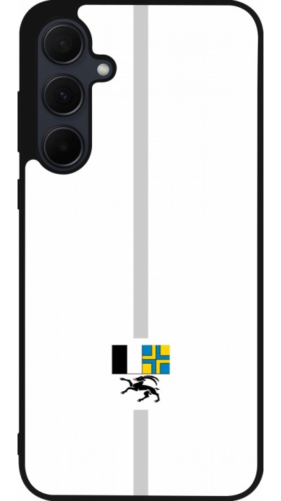 Samsung Galaxy A55 5G Case Hülle - Silikon schwarz Kanton GR weiss