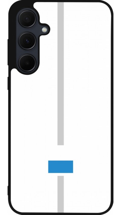 Samsung Galaxy A55 5G Case Hülle - Silikon schwarz Kanton LU weiss