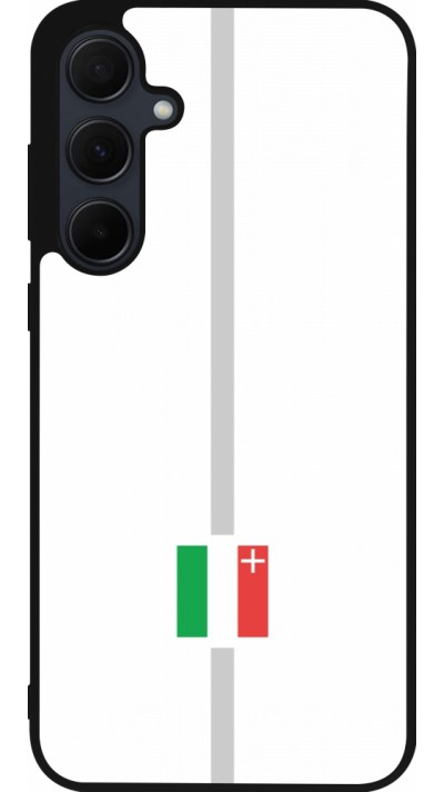 Samsung Galaxy A55 5G Case Hülle - Silikon schwarz Kanton NE weiss
