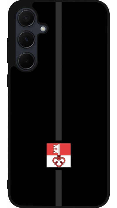 Samsung Galaxy A55 5G Case Hülle - Silikon schwarz Kanton OW schwarz