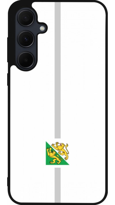 Samsung Galaxy A55 5G Case Hülle - Silikon schwarz Kanton TG weiss
