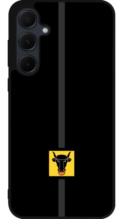 Samsung Galaxy A55 5G Case Hülle - Silikon schwarz Kanton UR schwarz