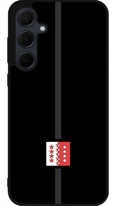 Samsung Galaxy A55 5G Case Hülle - Silikon schwarz Kanton VS schwarz