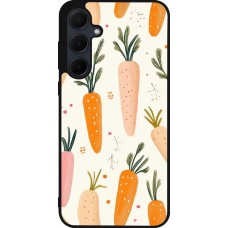 Samsung Galaxy A55 5G Case Hülle - Silikon schwarz Easter 2026 Illustration carrots