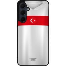 Samsung Galaxy A55 5G Case Hülle - Silikon schwarz Türkei personalisierbares Fussballtrikot