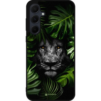 Samsung Galaxy A55 5G Case Hülle - Silikon schwarz Forest Lion