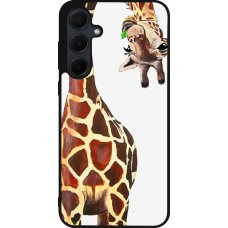 Samsung Galaxy A55 5G Case Hülle - Silikon schwarz Giraffe Fit