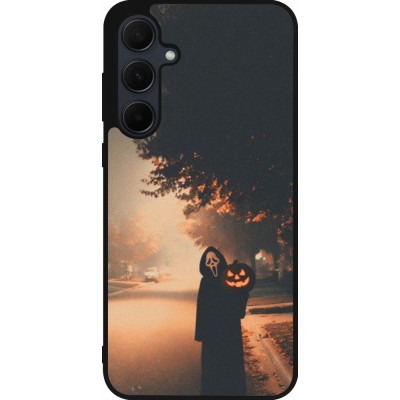 Samsung Galaxy A55 5G Case Hülle - Silikon schwarz Halloween 2025 Scream