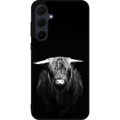 Samsung Galaxy A55 5G Case Hülle - Silikon schwarz Highland calf black