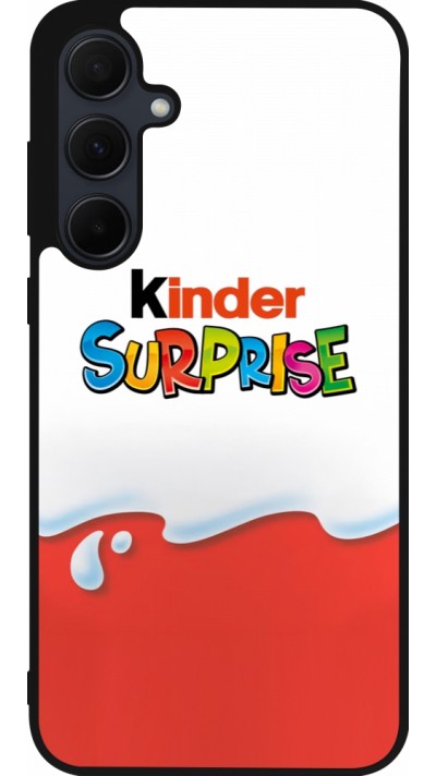 Samsung Galaxy A55 5G Case Hülle - Silikon schwarz Kinder Surprise