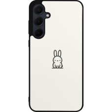 Samsung Galaxy A55 5G Case Hülle - Silikon schwarz Minimal Häschen Süße