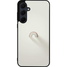 Samsung Galaxy A55 5G Case Hülle - Silikon schwarz Mini Regenbogen Minimal