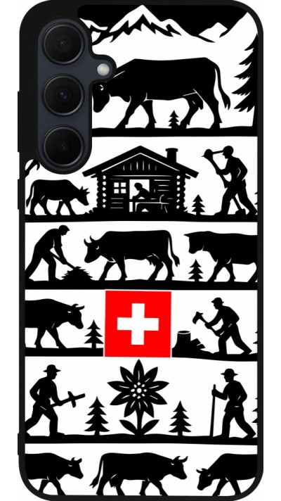 Samsung Galaxy A55 5G Case Hülle - Silikon schwarz Poya Schweiz 1