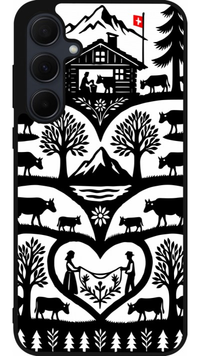 Samsung Galaxy A55 5G Case Hülle - Silikon schwarz Poya Schweiz 2