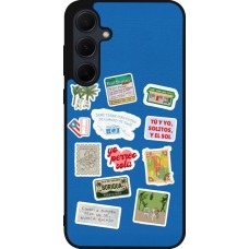 Samsung Galaxy A55 5G Case Hülle - Silikon schwarz Seals of the Dominican Republic DTMF