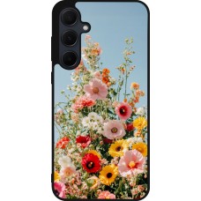 Samsung Galaxy A55 5G Case Hülle - Silikon schwarz Spring flowers Spring 2026