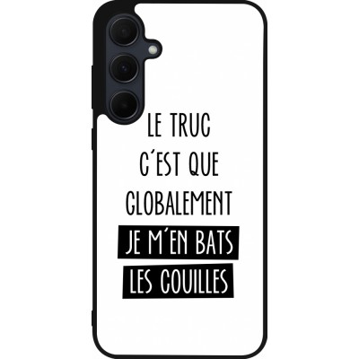 Samsung Galaxy A55 5G Case Hülle - Silikon schwarz Le truc globalement bats les couilles