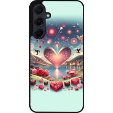 Samsung Galaxy A55 5G Case Hülle - Silikon schwarz Valentin 2025 Schick