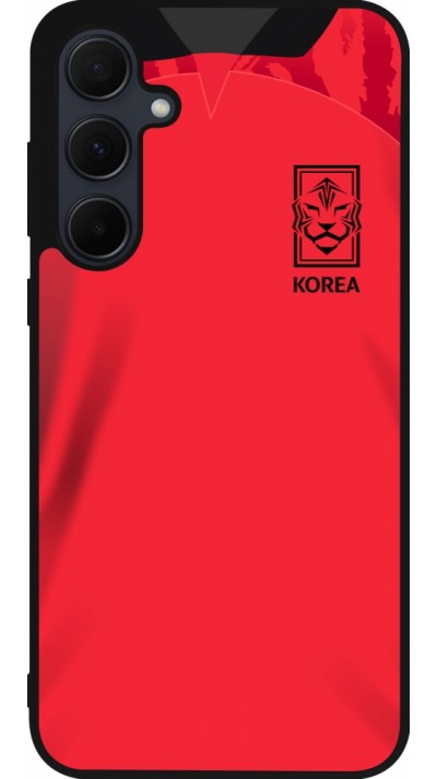 Samsung Galaxy A56 Case Hülle - Silikon schwarz Südkorea 2022 personalisierbares Fussballtrikot