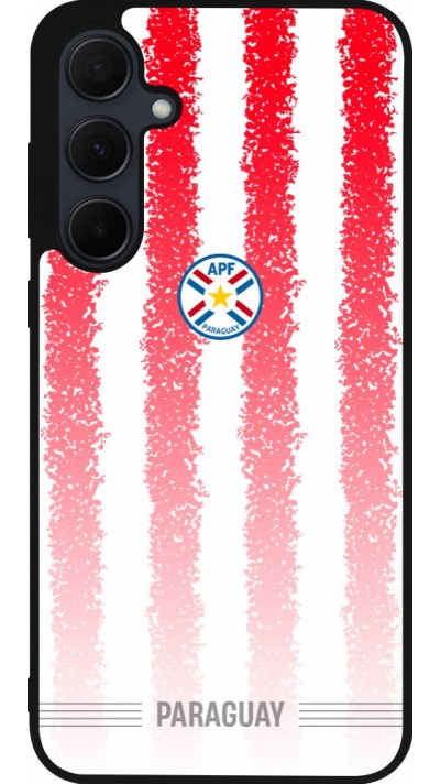 Coque Samsung Galaxy A56 - Silicone rigide noir Maillot de football Paraguay 2026 personnalisable