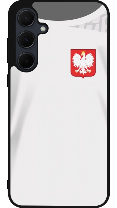 Samsung Galaxy A56 Case Hülle - Silikon schwarz Polen 2022 personalisierbares Fussballtrikot