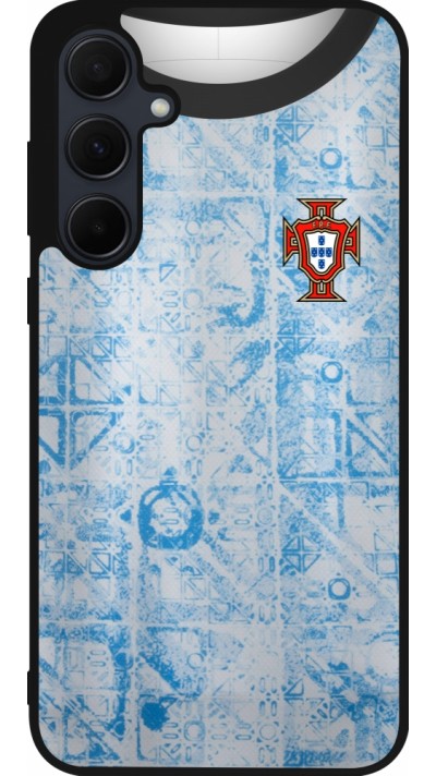 Samsung Galaxy A56 Case Hülle - Silikon schwarz Portugal Away personalisierbares Fussballtrikot