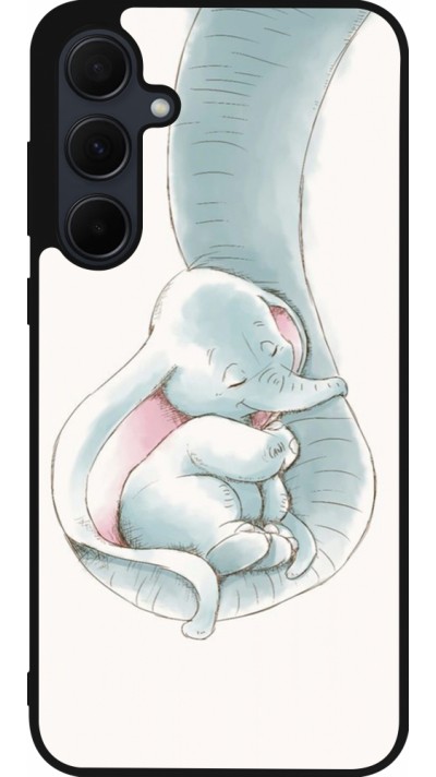 Samsung Galaxy A56 Case Hülle - Silikon schwarz Mom 1903