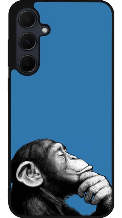 Samsung Galaxy A56 Case Hülle - Silikon schwarz Monkey Pop Art