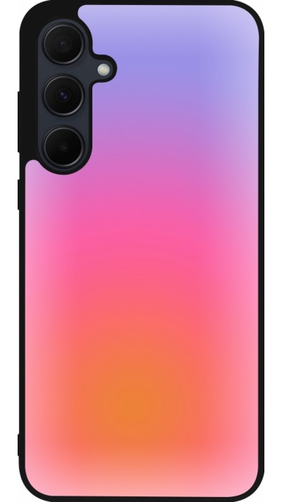 Samsung Galaxy A56 Case Hülle - Silikon schwarz Orange Pink Blue Gradient