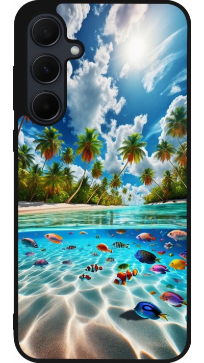 Samsung Galaxy A56 Case Hülle - Silikon schwarz Strandparadies