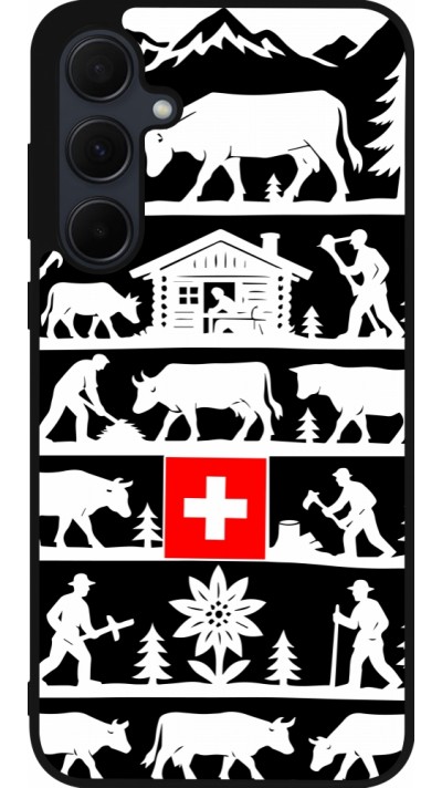 Samsung Galaxy A56 Case Hülle - Silikon schwarz Poya Schweiz 1 schwarz