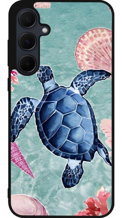 Samsung Galaxy A56 Case Hülle - Silikon schwarz Preppy Turtle