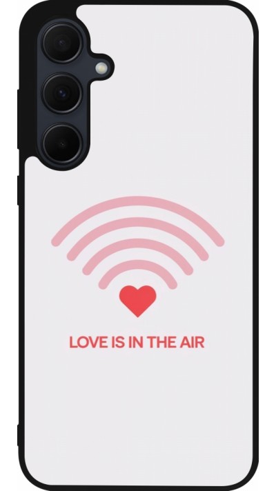 Samsung Galaxy A56 Case Hülle - Silikon schwarz Saint Valentines Day 26 Love is in the air