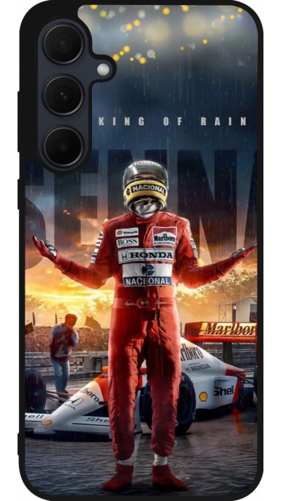 Samsung Galaxy A56 Case Hülle - Silikon schwarz Senna The King of Rain