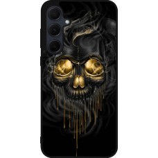 Samsung Galaxy A56 Case Hülle - Silikon schwarz Skull 02