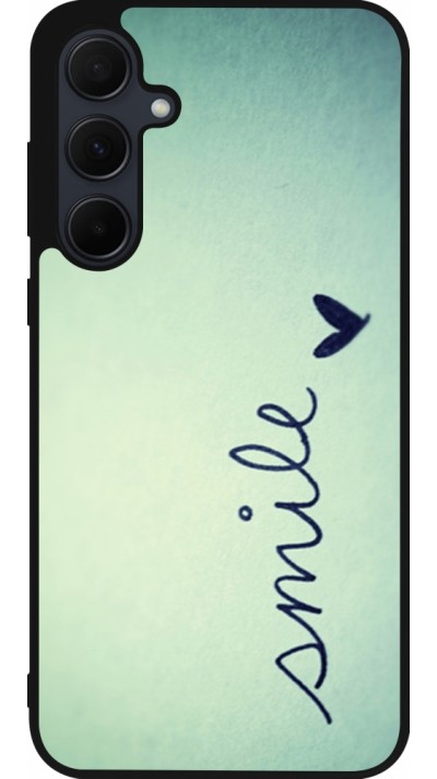 Samsung Galaxy A56 Case Hülle - Silikon schwarz Smile