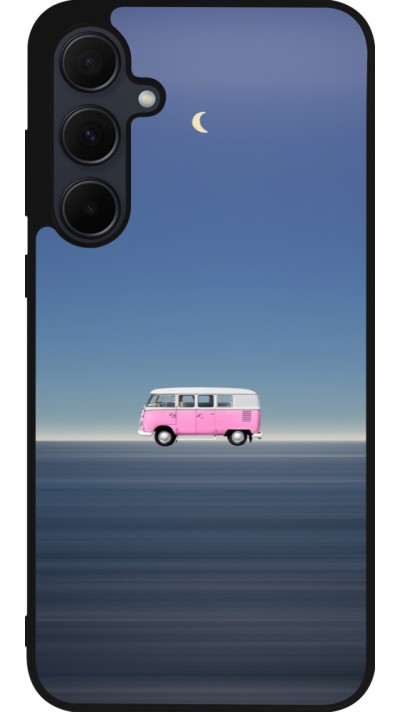 Samsung Galaxy A56 Case Hülle - Silikon schwarz Spring 23 pink bus