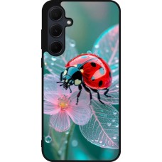 Samsung Galaxy A56 Case Hülle - Silikon schwarz Ladybird in bloom Spring 2026