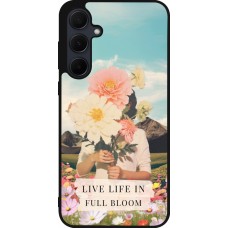 Samsung Galaxy A56 Case Hülle - Silikon schwarz Live life in full moon Spring 2026