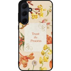 Samsung Galaxy A56 Case Hülle - Silikon schwarz Trust the process Spring 2026