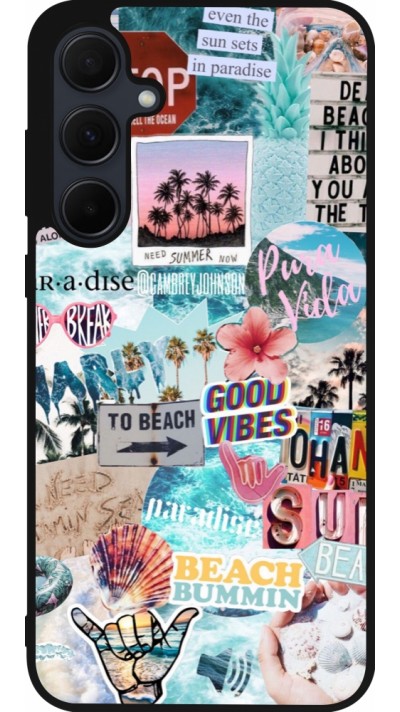 Samsung Galaxy A56 Case Hülle - Silikon schwarz Summer 20 collage