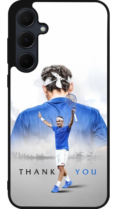 Samsung Galaxy A56 Case Hülle - Silikon schwarz Thank you Roger