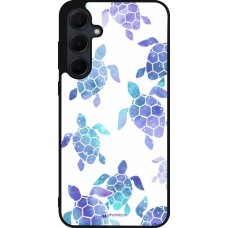 Samsung Galaxy A56 Case Hülle - Silikon schwarz Turtles pattern watercolor