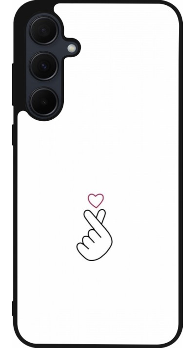 Samsung Galaxy A56 Case Hülle - Silikon schwarz Valentine 2024 heat by Millennials