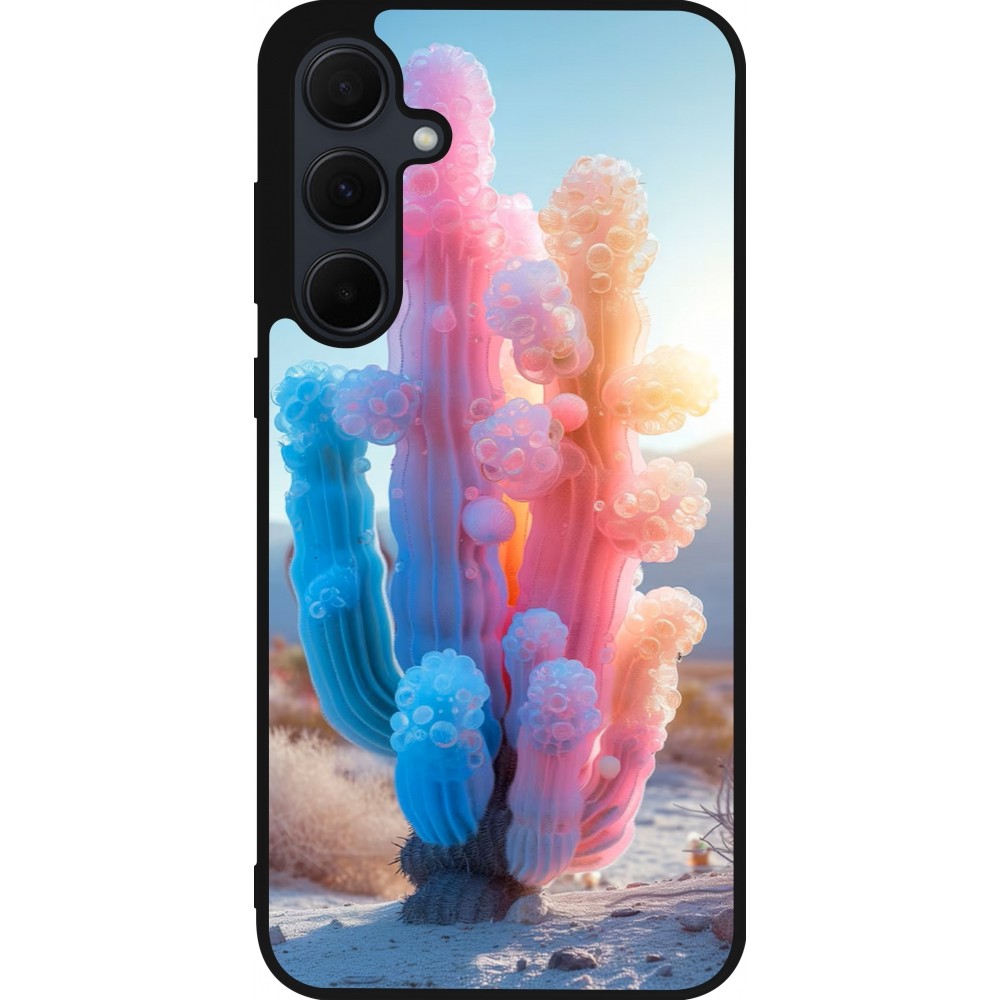 Samsung Galaxy A56 Case Hülle - Silikon schwarz Artificial vegetation 2025